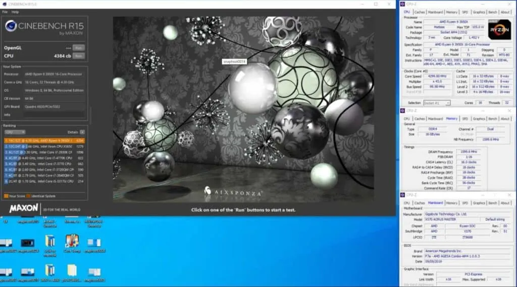 Ryzen 9 3950x benchmark