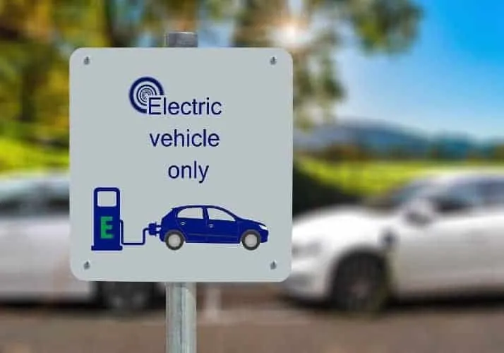 electric vehicle charging sign