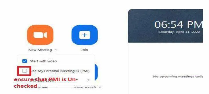 Zoom Security Configuration Through App