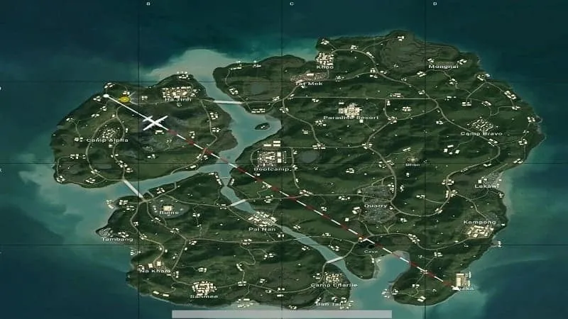 sanhok map pubg mobile