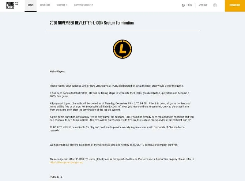 PUBG Lite PC