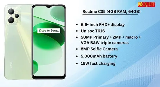 realme C35 smartphone