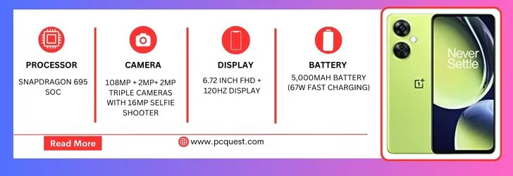 OnePlus Nord CE 3 Lite Rs.19999