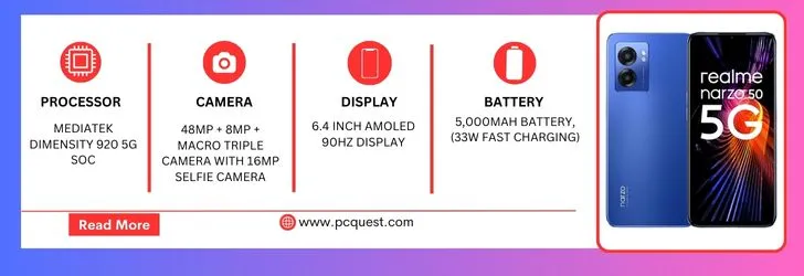 Realme Narzo 50 Pro 5G Rs.17249