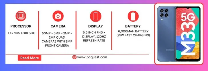 Samsung Galaxy M33 5G Rs.16217