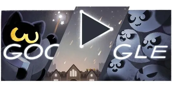Google Doodle Halloween