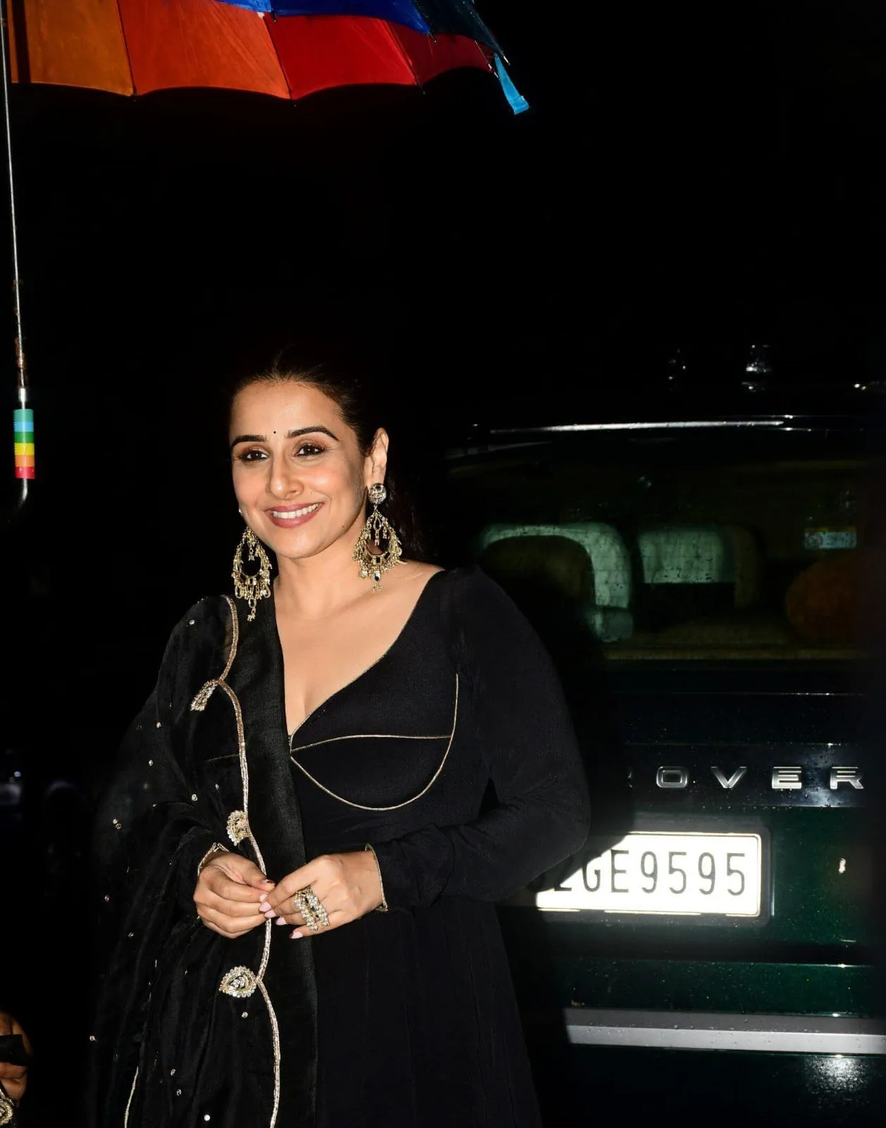 black anarkali