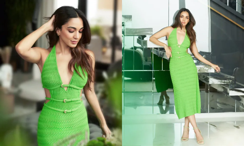 Kiara Advani in Evaleigh Knit Dress by Cult Gaia.png