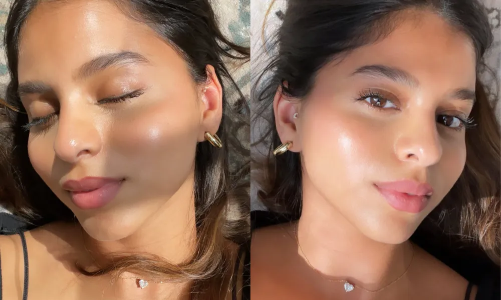 Suhana Khan sunkissed selfie.png