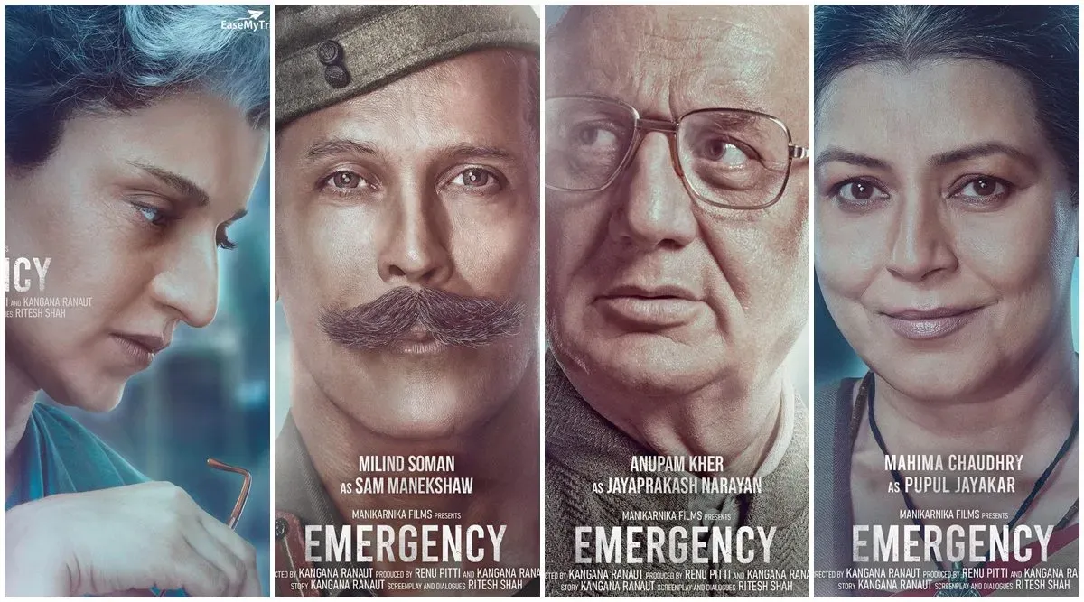 Emergency first look posters: Who plays who in Kangana Ranaut's film |  Entertainment Gallery News - The Indian Express