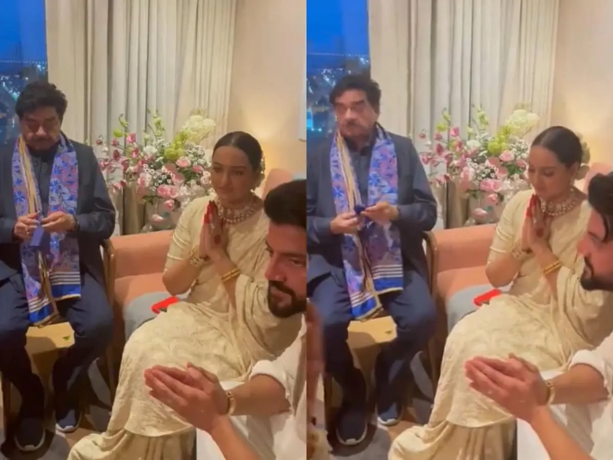 Shatrughan Sinha shares an unseen video from Sonakshi Sinha and Zaheer Iqbal's inter-faith wedding.