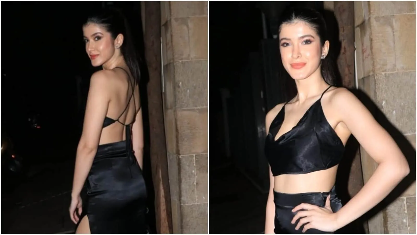 Shanaya Kapoor goes fierce for Rhea Kapoor-Karan Boolani's wedding bash in  sexy bralette and thigh-slit skirt | Fashion Trends - Hindustan Times