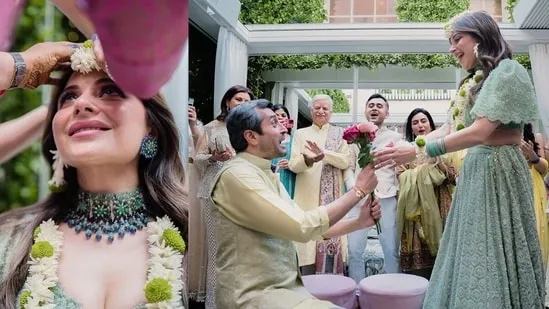 Kanika Kapoor, Bride-to-be grooves to ‘Chittiyaan Kalaiyaan’ with her groom; Watch the video!!