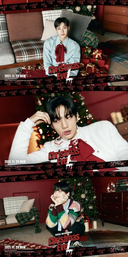 K-Pop idol Group Stray Kids Releases Teaser Images Fo  Special Single Album, Christmas EveL This 2021<br />
