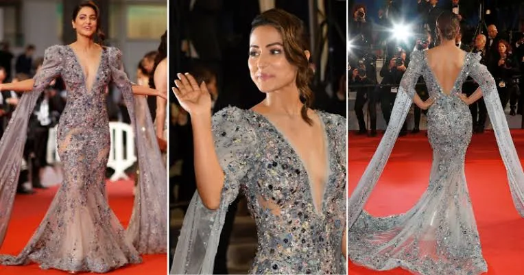 Cannes 2022 Red Carpet, Hina Khan to wear this outfit? Viral Sketch leaked<br />
