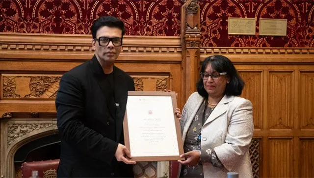 Karan Johar on being felicitated by British Parliament for his contribution  to cinema: 'Dreams do come true'-Entertainment News , Firstpost