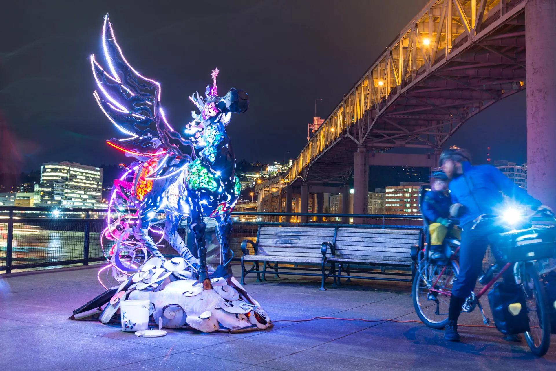 Portland Winter Light Festival Lights Up The Night - OPB