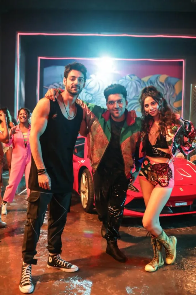 Guru Radhawa, Karan Wahi and Zahra Khan in a music video