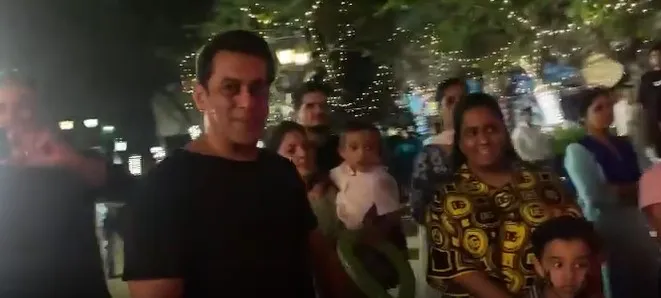 Salman Khan at Ahil Sharma's birthday