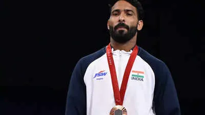 Kapil Parmar wins historic judo bronze for India at Paralympics | Paris  Paralympics News - Times of India