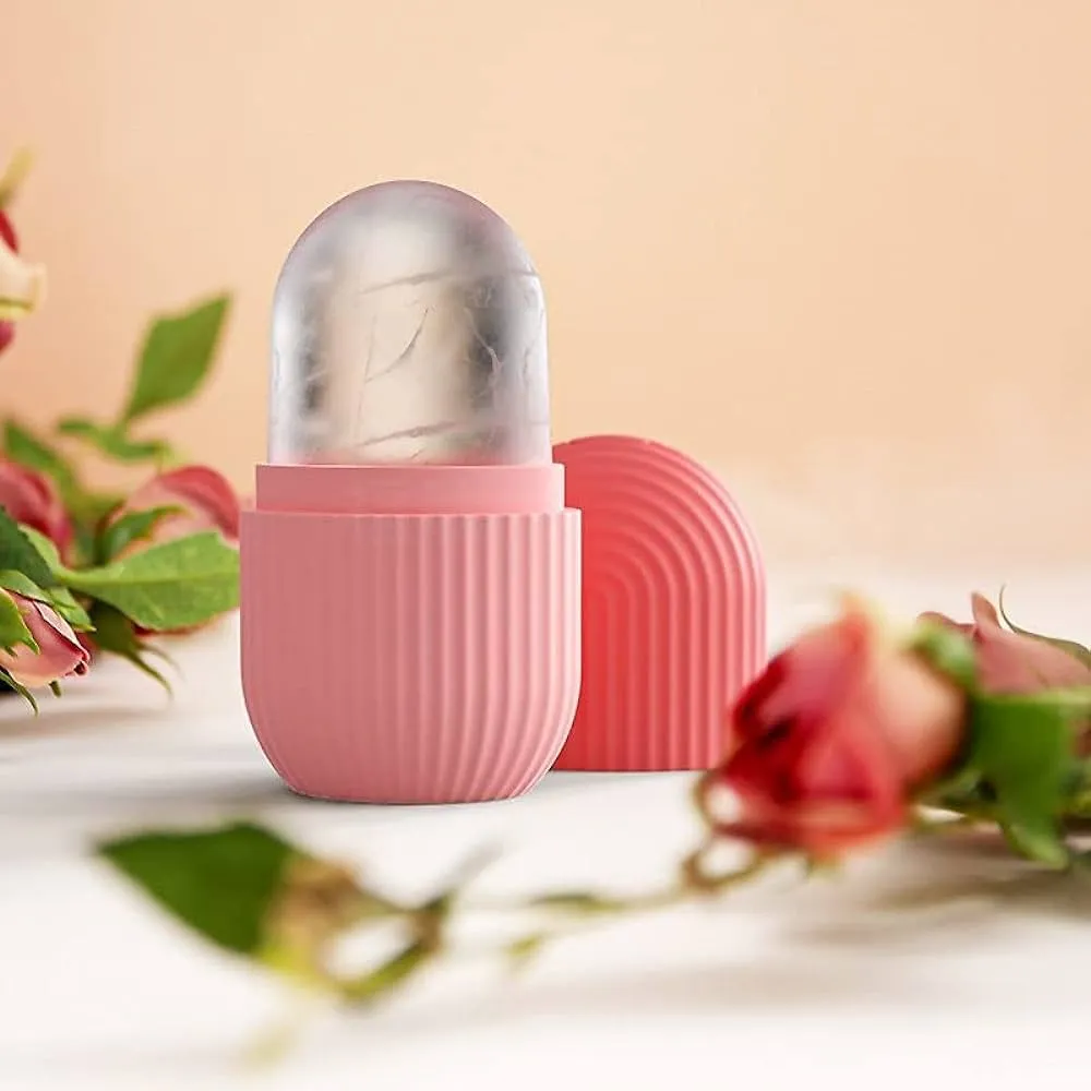 Spefez Silicone Ice Roller For Face Mini Beauty Ice Face, Face Ice Roller,  Reusable Ice Face Roller, Face Ice Holder Ice Roller for Face and Eye-Multi  ...