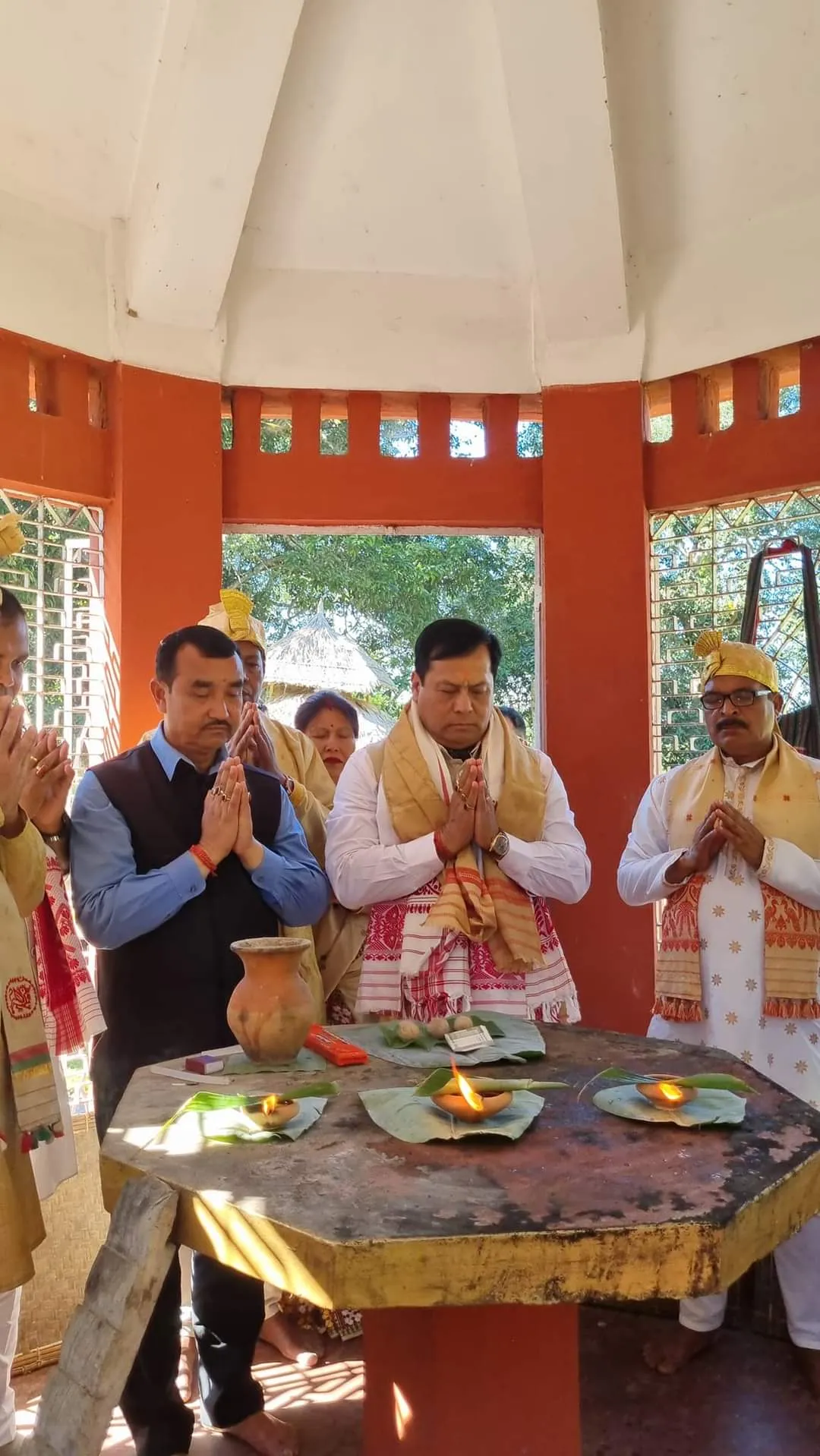 Sarbananda Sonowal visits Charaideo Moidam