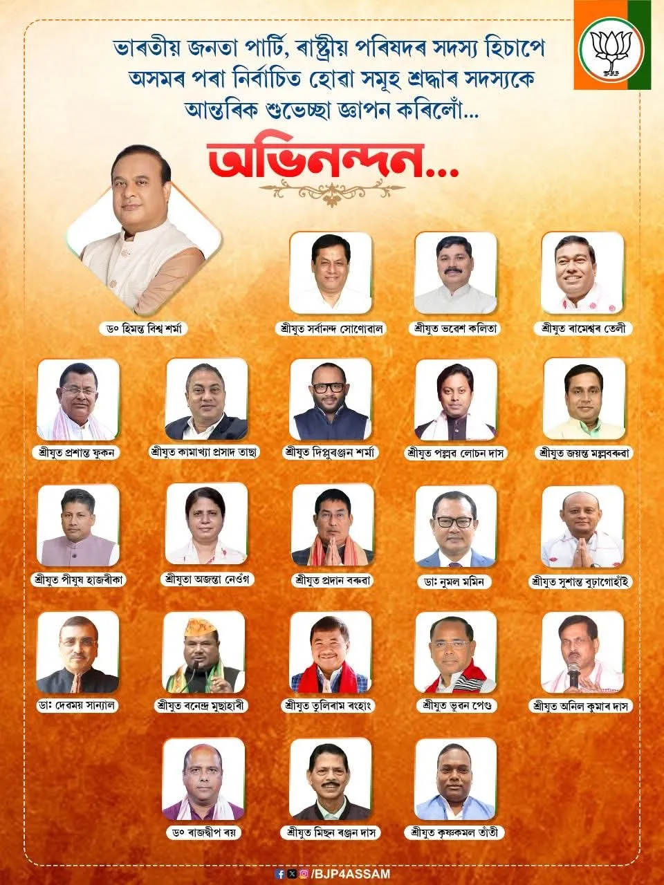 BJP national council members