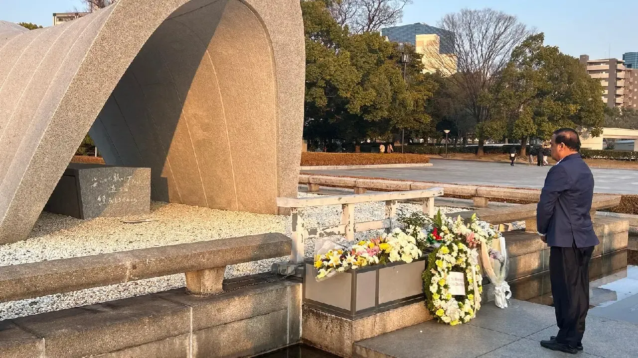 Assam CM Himanta Biswa Sarma at Hiroshima Peace Memorial