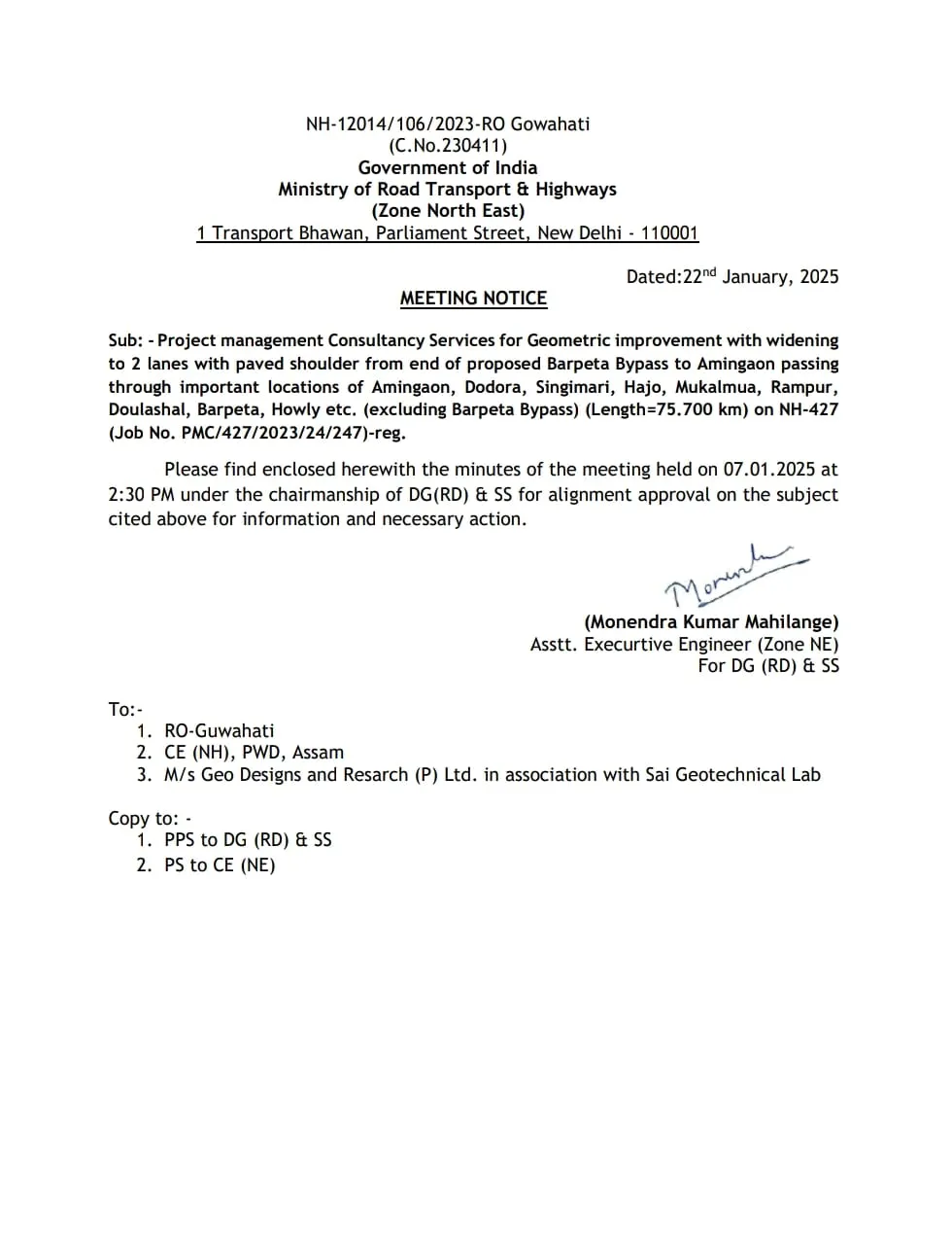 Meeting Notice