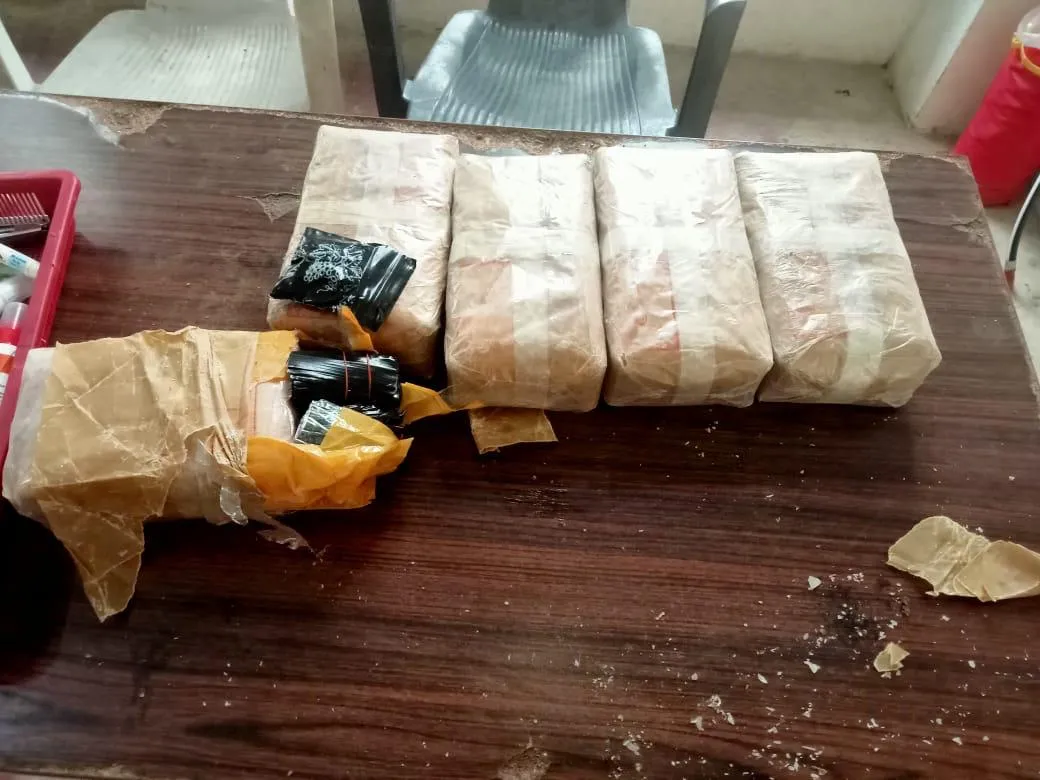 The seized drugs | Image: Twitter/ Mizoram Police  