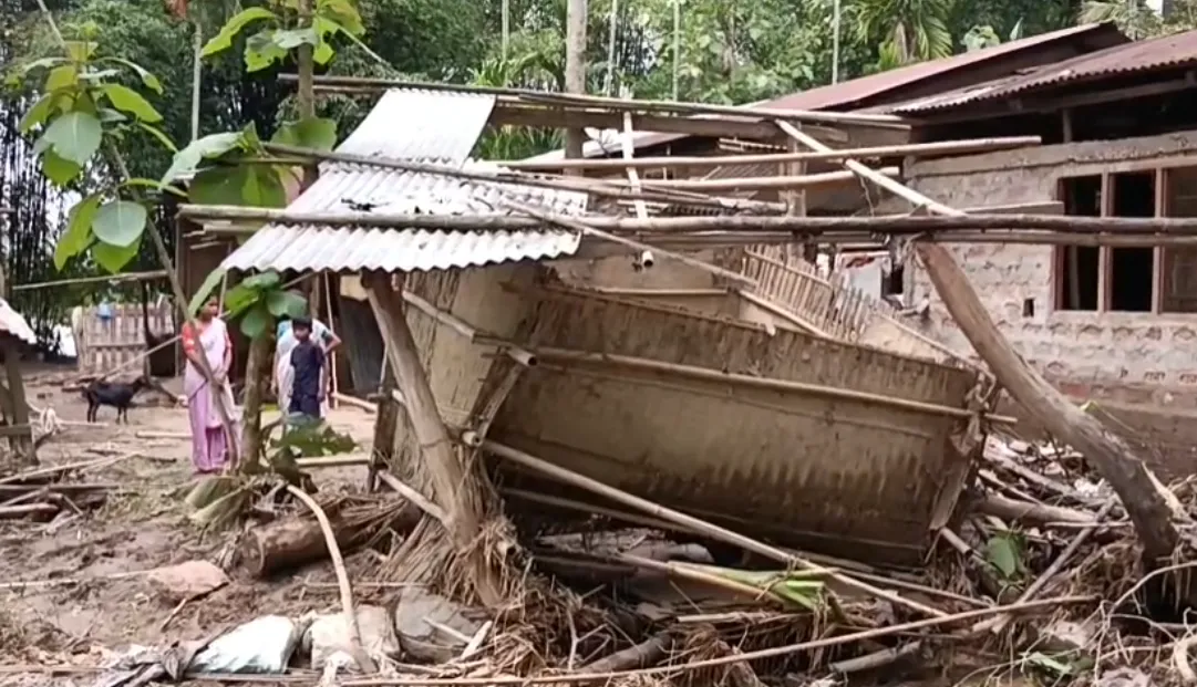 Flood waters destroy property in Kampur  