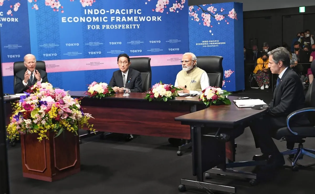 PM Modi participates in a programme to launch Indo-Pacific Economic Framework   