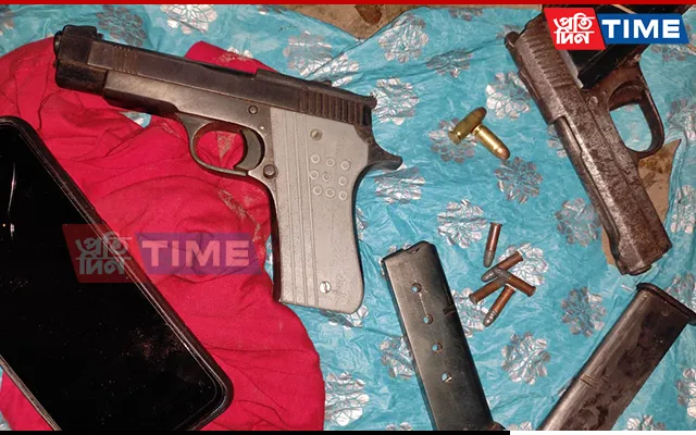 Arms and ammunition seized from Ashiqul Islam's residence  