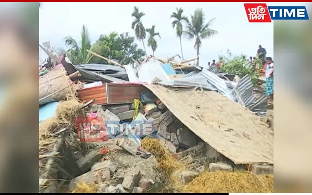 Houses of several accused in yesterday's violence were razed to ground  