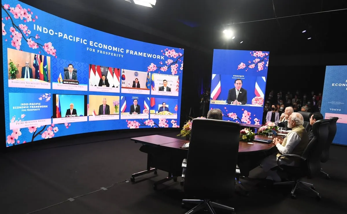 PM Modi participates in a programme to launch Indo-Pacific Economic Framework   