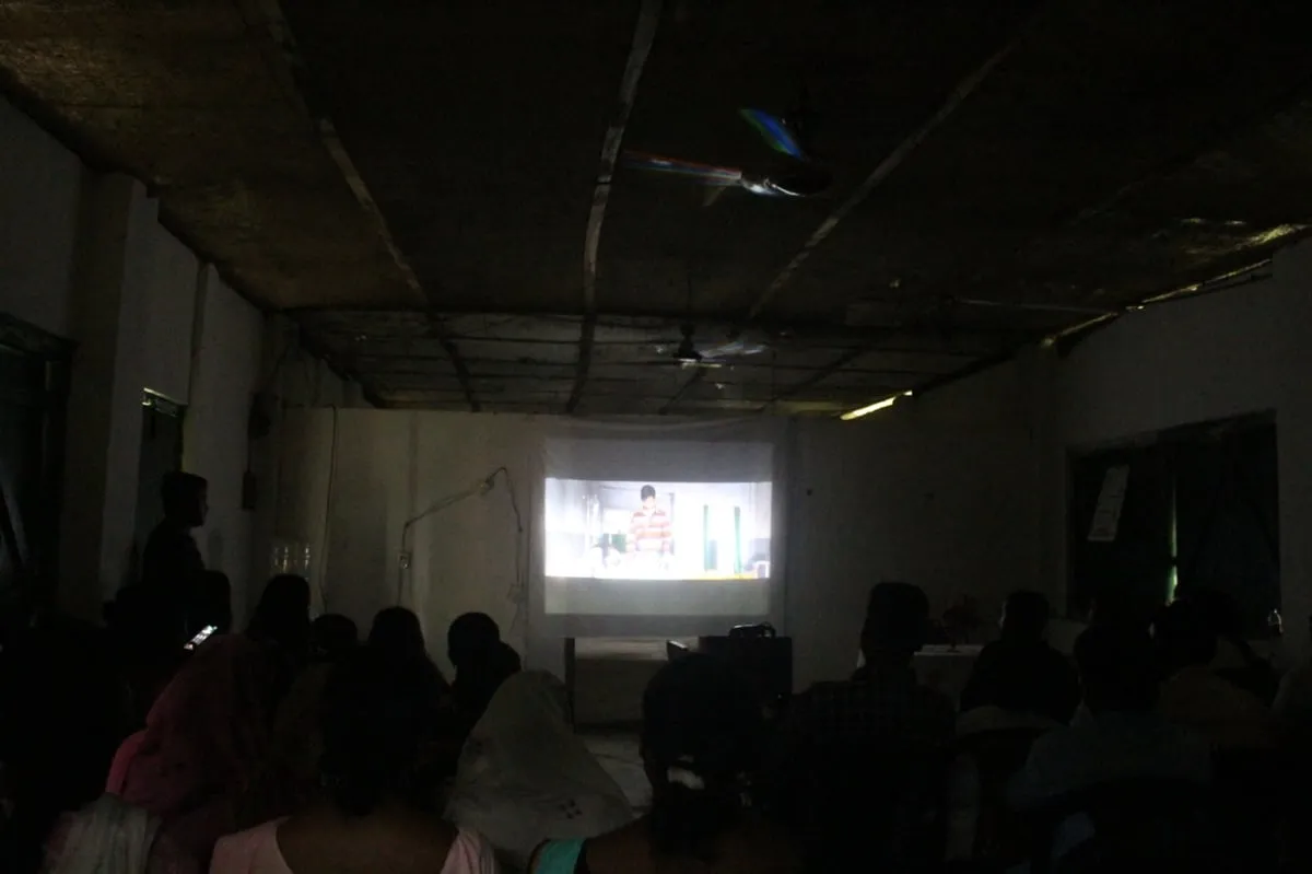The film screening as part of the campaign  