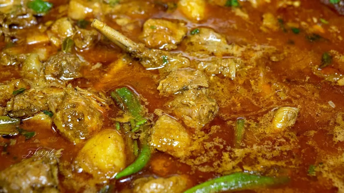 duck meat curry  