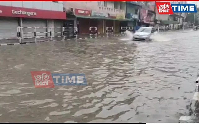 Flood water in Guwahati  