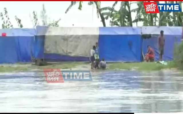 People living in high risk amid rising water levels in Chabua  