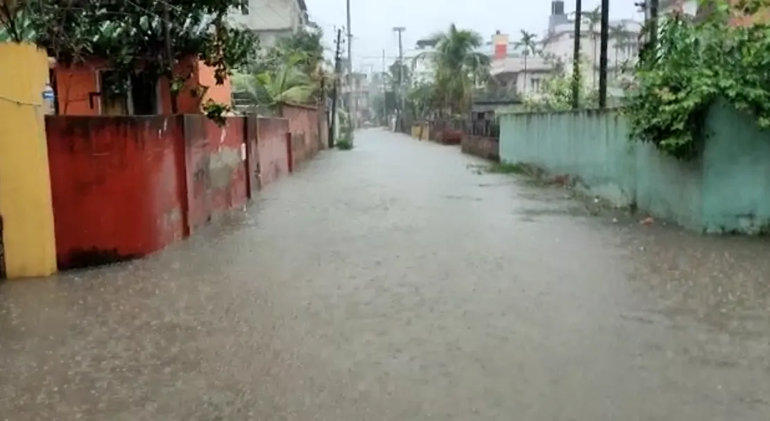 Hatigaon inundated by flood waters  