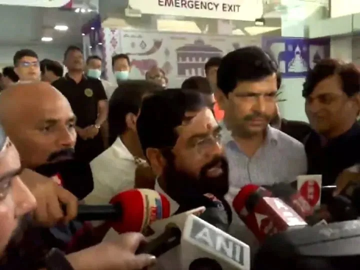 Shiv Sena leader Eknath Shinde arrived in Guwahati today  