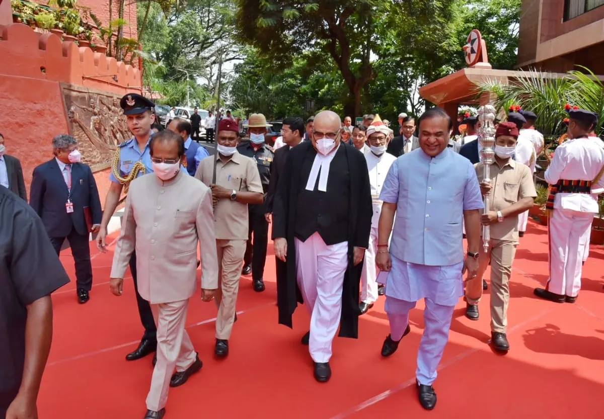 Assam CM Himanta Biswa Sarma attended the swearing-in ceremony  