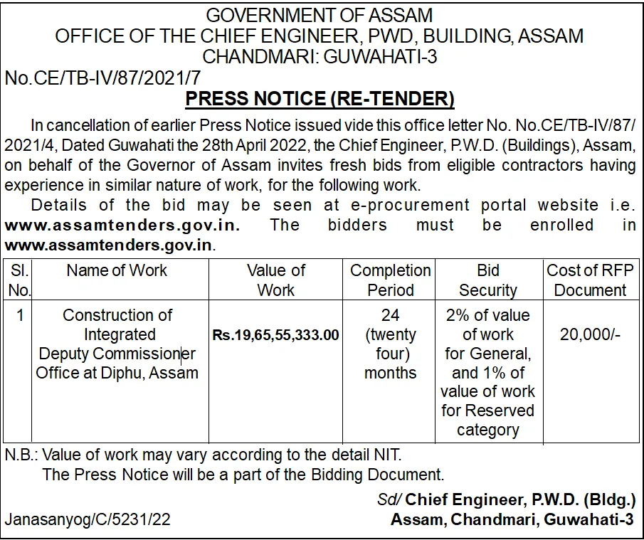 Assam Tender  