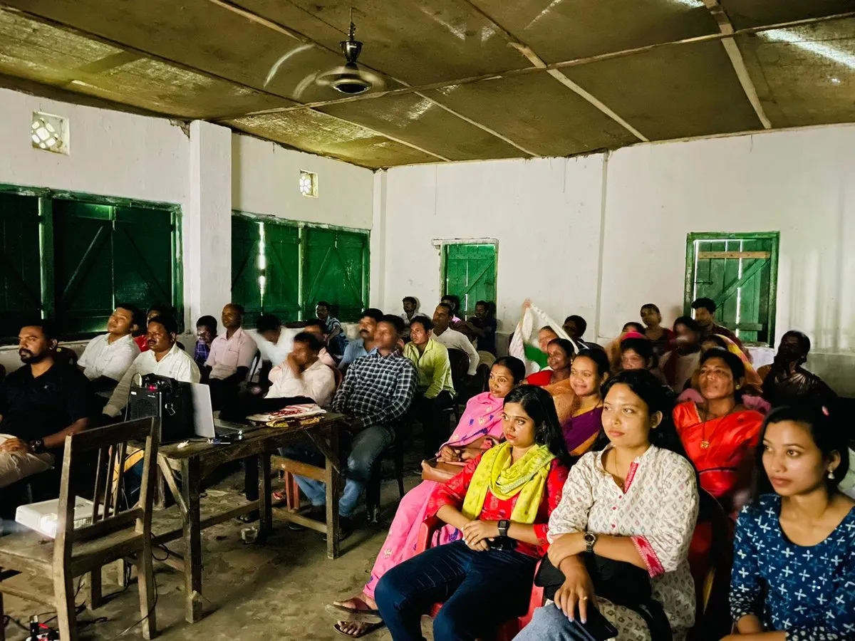 The film screening as part of the campaign  