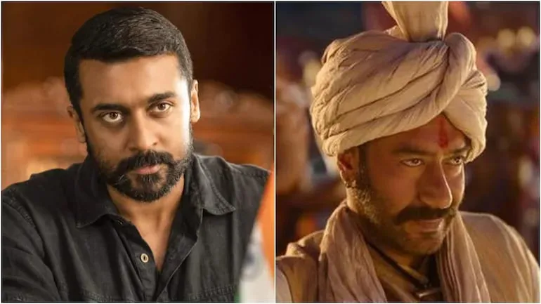 Best actor awards to Suriya for Soorarai Pottru and Ajay Devgn for Tanhaji: The Unsung Warrior.  