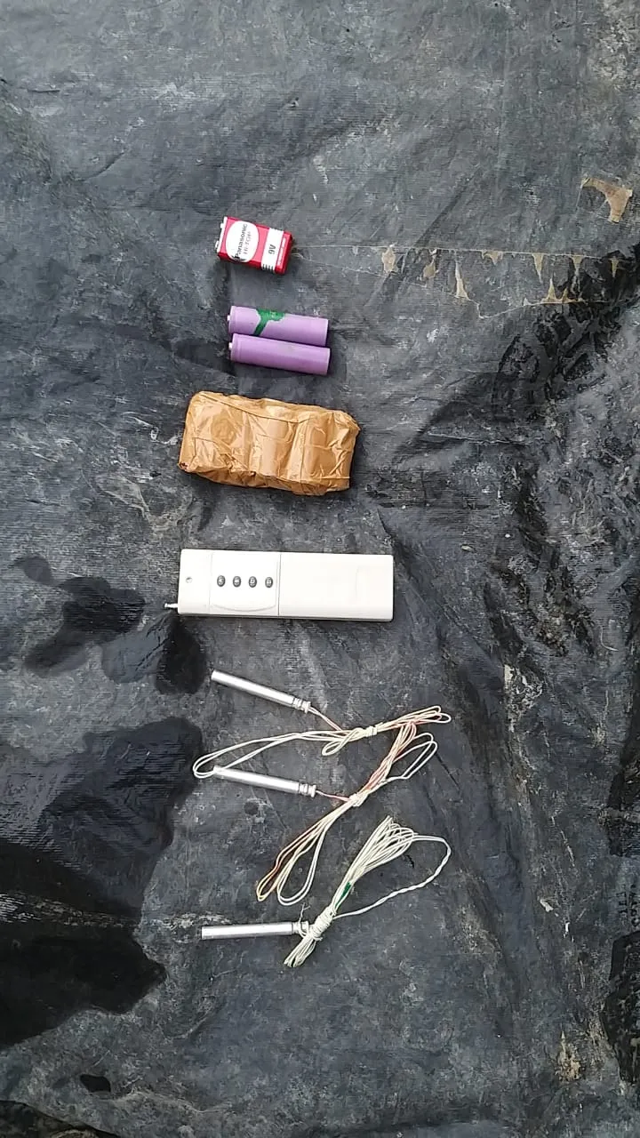 Devices for making IEDs and other war like stores recovered  