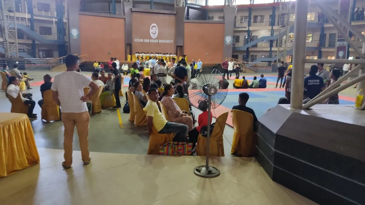 Assam Don Bosco University is hosting the Guwahati contingent  