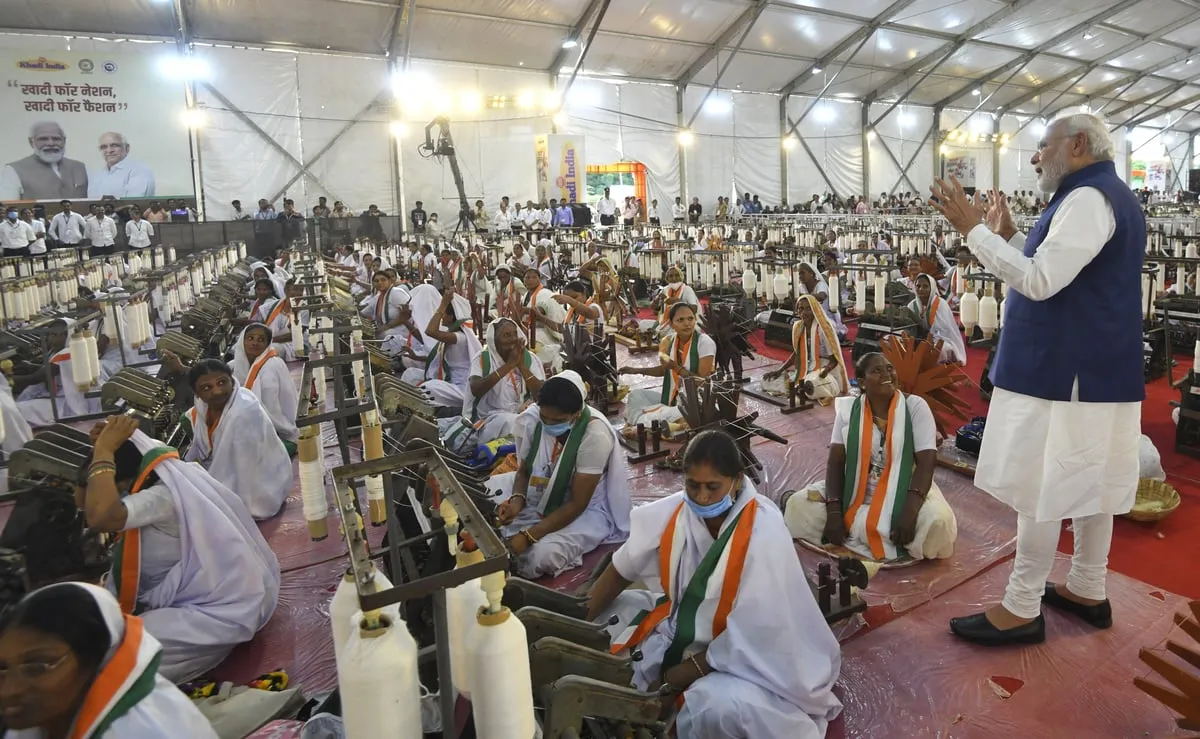 PM Modi attends 'Khadi Utsav' in Ahmedabad  