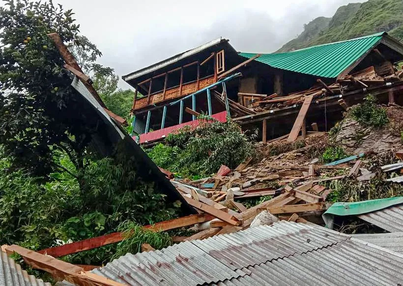 Massive landslides hit Himachal Pradesh  
