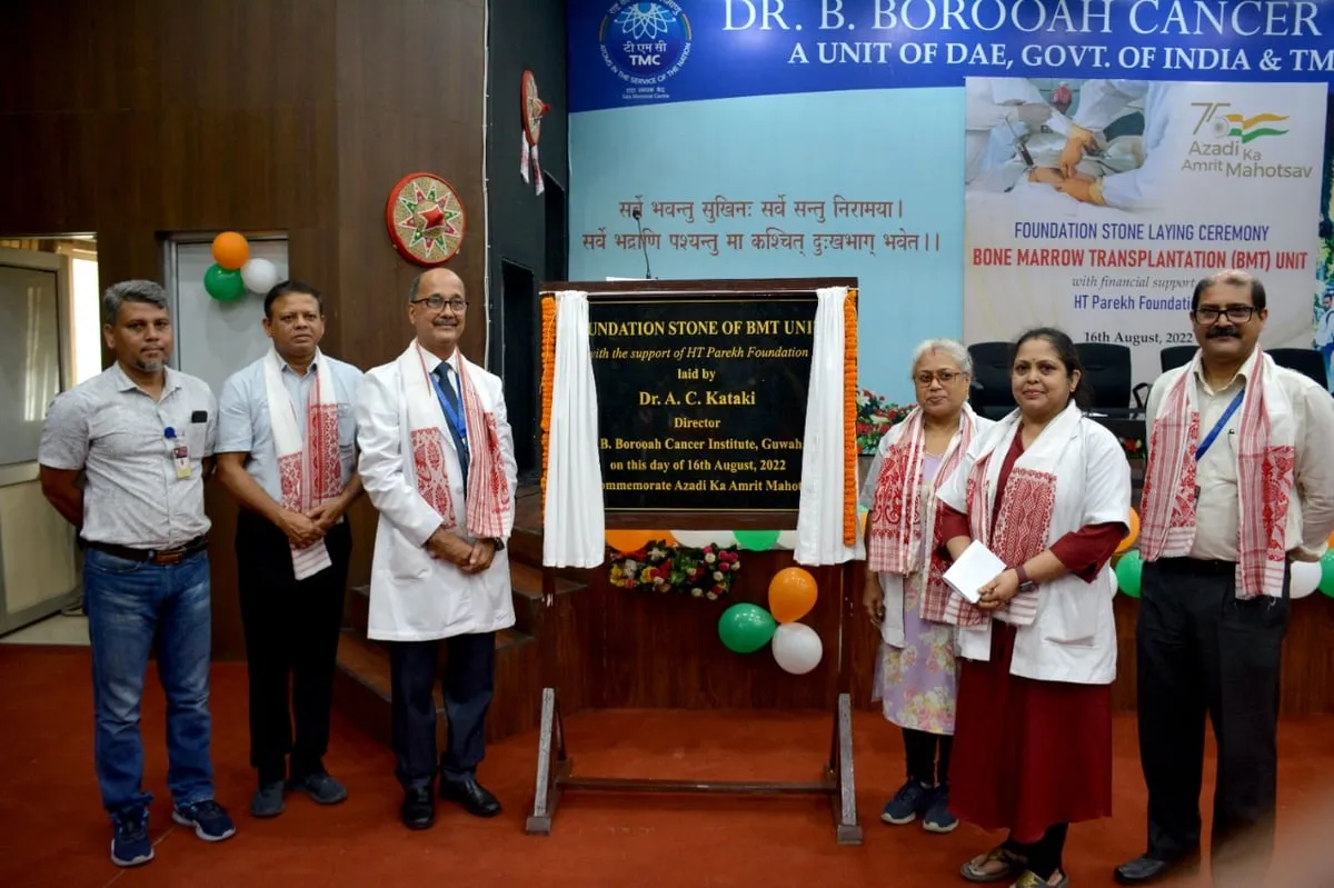 Dr Amal Chandra Kataki lays foundation stone for a new four bedded Bone Marrow Transplant unit at BBCI  
